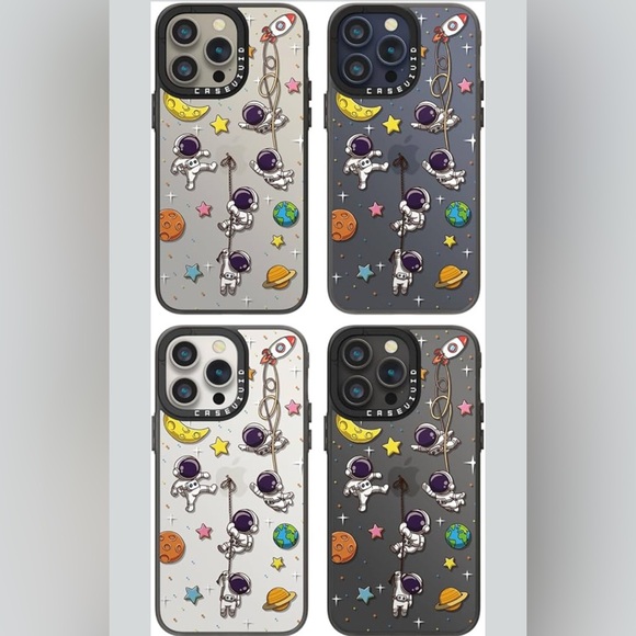 5for$10 Astronaut iPhone 15 Pro Max Case Durable Fashion Phone Case Spacman - Picture 5 of 7